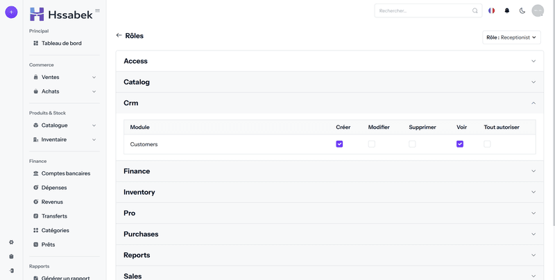 Rôles & Permissions